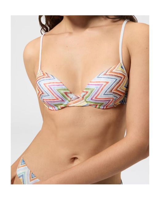 Missoni White Zigzag-Print Bikini