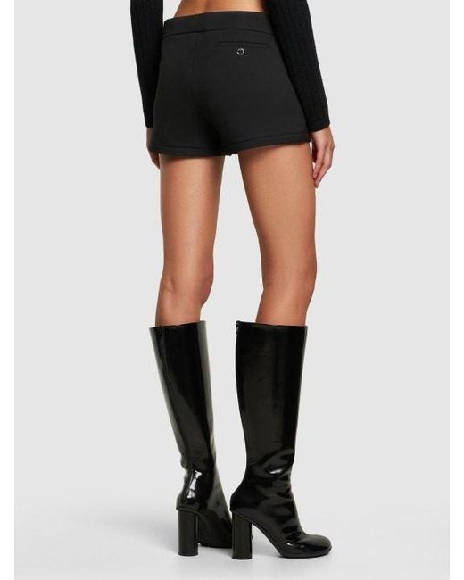 Coperni Black Tailored Viscose Blend Shorts