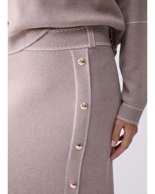 Liu Jo Gray Midi Skirt
