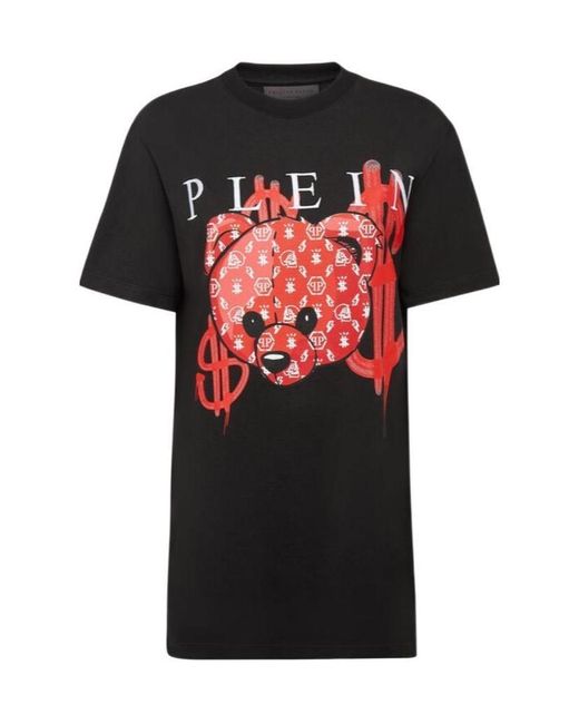 Philipp Plein Black Logo Details T-Shirt