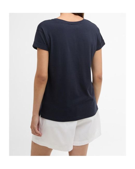 Barbour Blue Logo Crew Neck T-Shirt