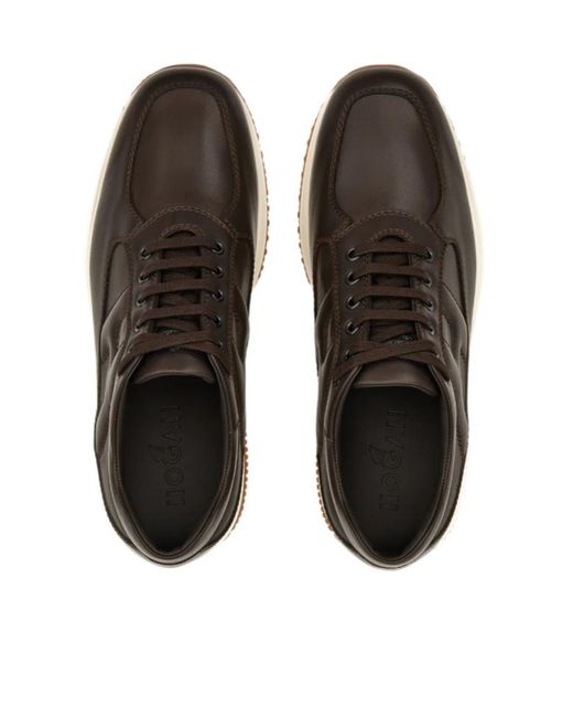 Hogan Black Interactive Lace-Up Sneakers for men