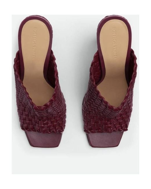 Bottega Veneta Purple Canalazzo Sandals