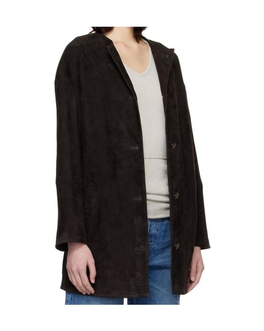 Loulou de Saison Black Waren Oval Coat