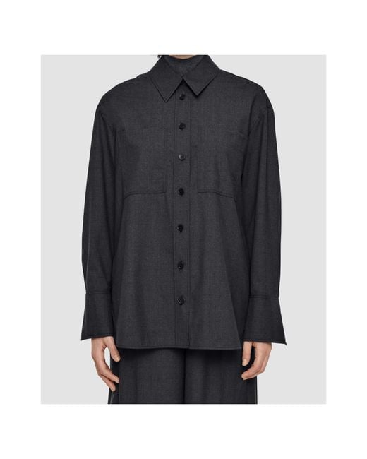 Joseph Gray Button-Up Shirt