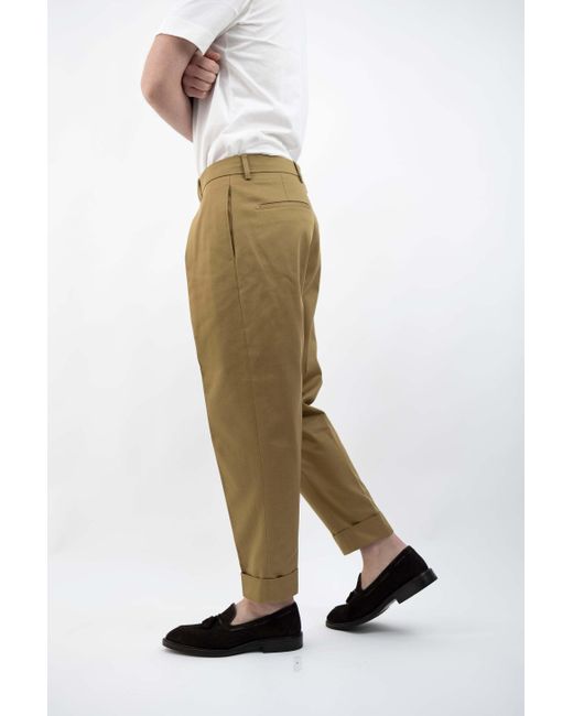Berwich Natural Casual Pants With Belt Loops for men