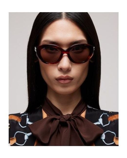 Gucci Multicolor Geometric-Frame Sunglasses