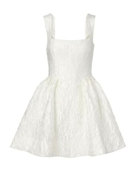 Rebecca Vallance White Bridal Vanilla Dreams Bustier Minidress