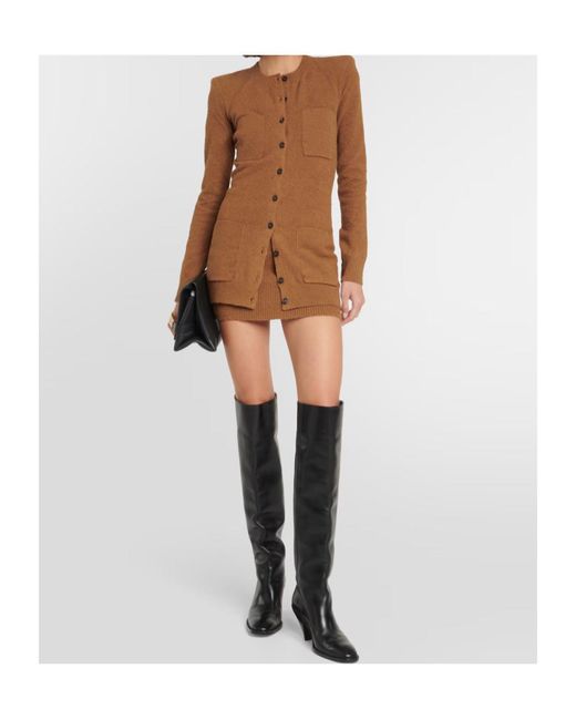 Wardrobe NYC Brown Button-Front Cardigan