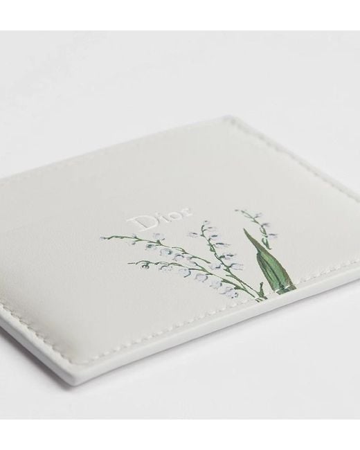 Dior White Freesia Card Holder