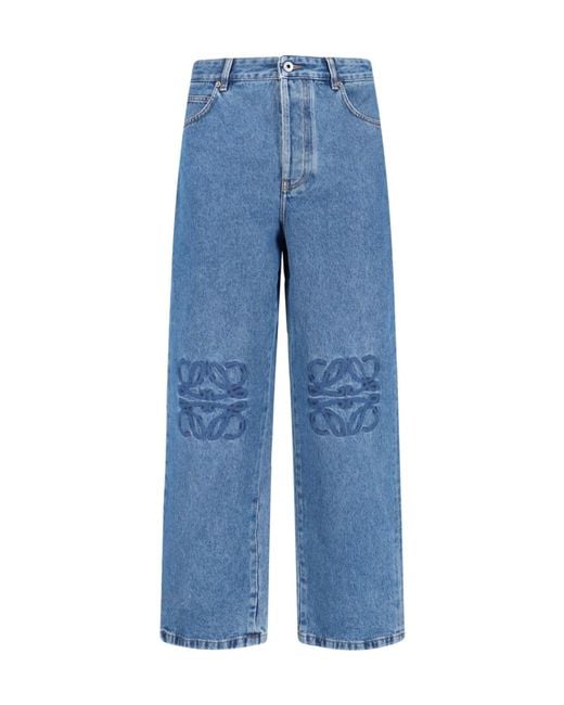 Loewe Blue Belt-Tethered Jeans for men