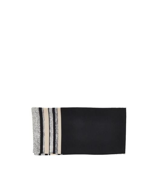 Emporio Armani White Pattern Scarf