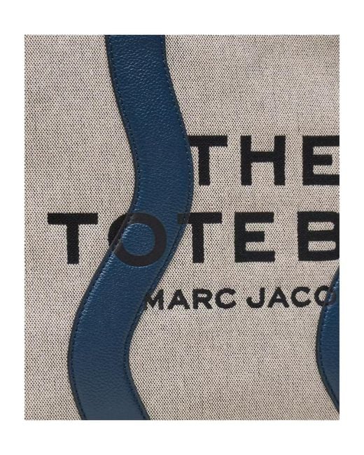 Marc Jacobs Blue The Wavy Medium Tote Bag
