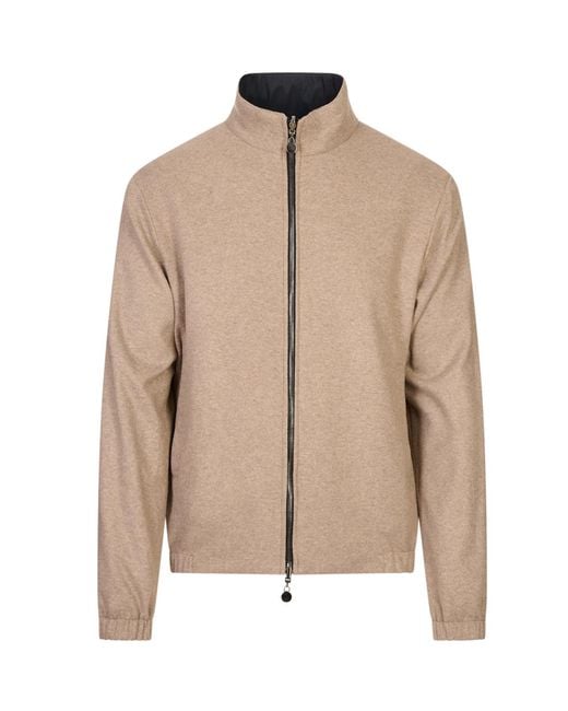Kiton Blue Reversible Casual Jacket for men