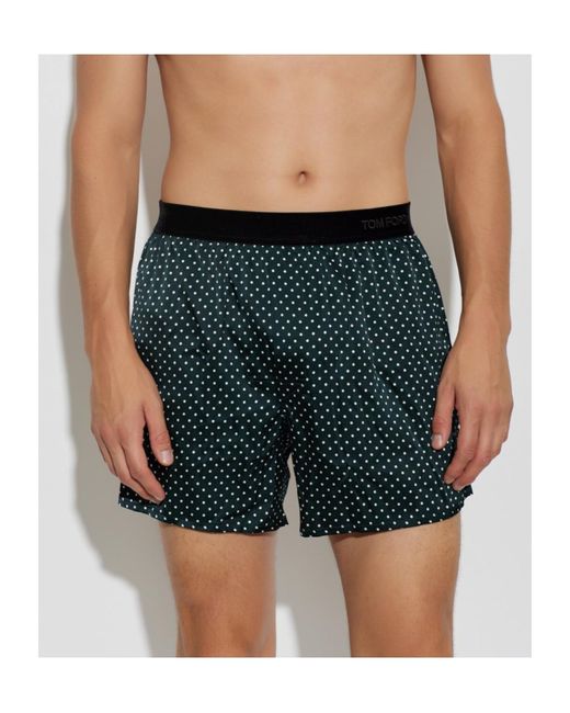 Tom Ford Green Wide-Leg Briefs for men