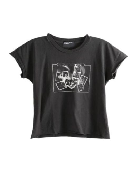Enfants Riches Deprimes Black Graphic-Print Raw-Cut T-Shirt