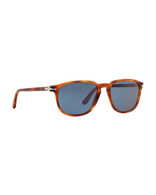 Persol Blue Rectangular Frame Sunglasses for men