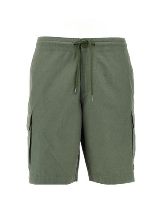 Emporio Armani Green Cargo Shorts for men