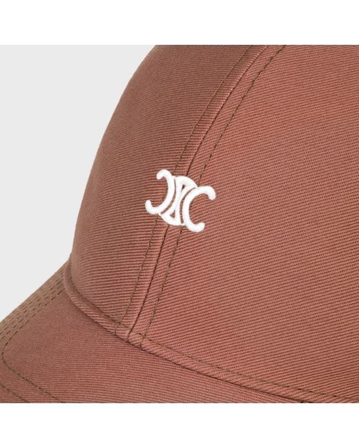 Céline Pink Triomphe Baseball Cap