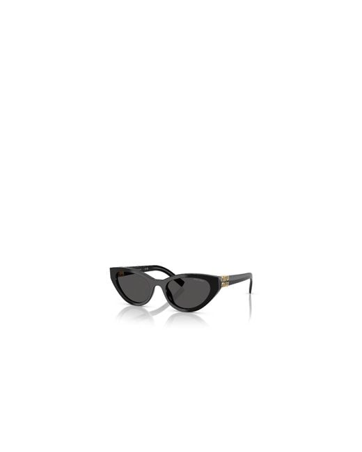 Miu Miu White Eyewear Cat-Eye Sunglasses