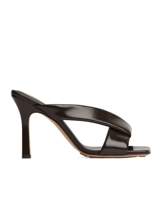 Bottega Veneta Brown Riva Mules