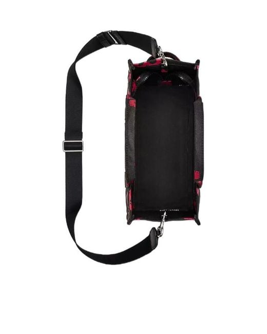 Marc Jacobs Black The Medium Heart Print Tote Bag