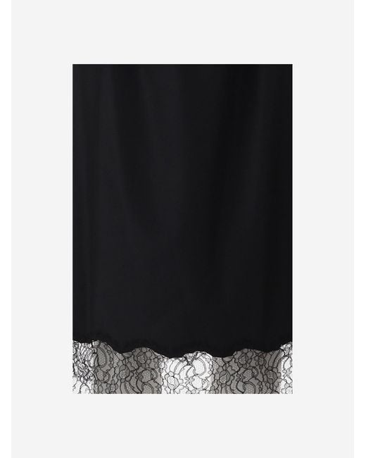 Carven Black Elastic-Waist Skirt