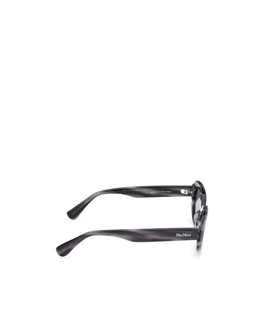 Max Mara White Oval Frame Sunglasses