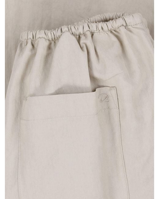DUNST Gray Drawstring Wide-Leg Pants