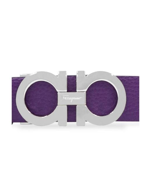 Ferragamo White Logo Buckle Belt
