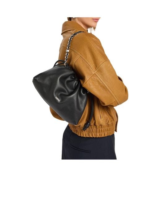 Loewe Black Medium Grained Leather Clutch