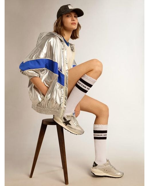 Golden Goose Deluxe Brand White Running Marathon Lace-Up Sneakers