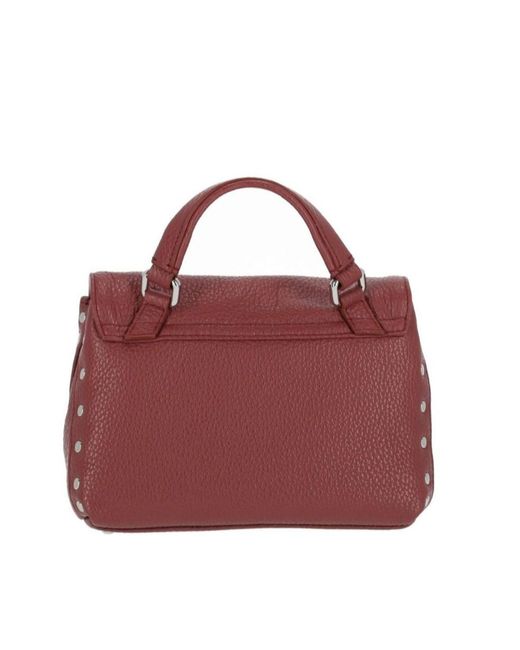 Zanellato Red Stud-Detailed Twist-Lock Baby Tote Bag