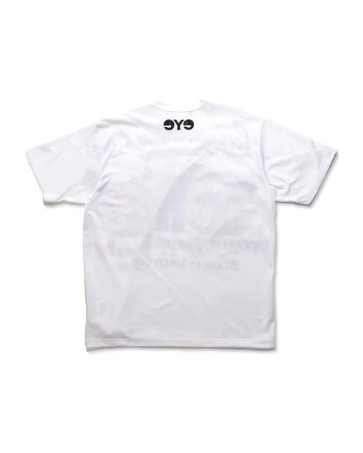 Junya Watanabe Gray X Levis Graphic Printed Crewneck T-Shirt for men