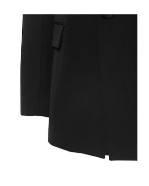 Balmain Black Tailored And Fitted Wool Suit Coat for men