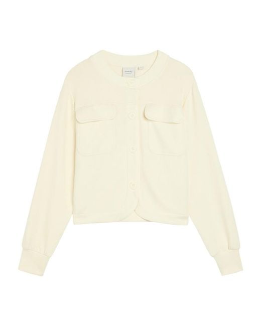 Varley White Comfortable Knit Cardigan