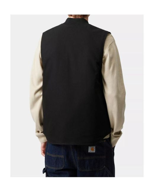 Carhartt Black Zip-Front Pocket Vest for men