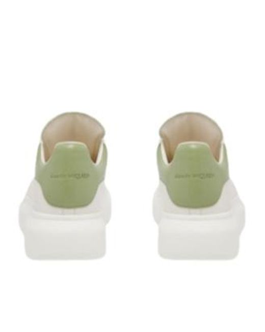 McQueen White Oversized Lace-Up Sneakers