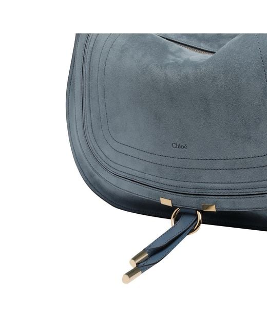 Chloé Blue Chloé Marcie Medium Shoulder Bag