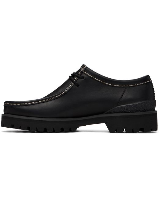 Clarks Black Walla Yukoner Derby Shoes for men