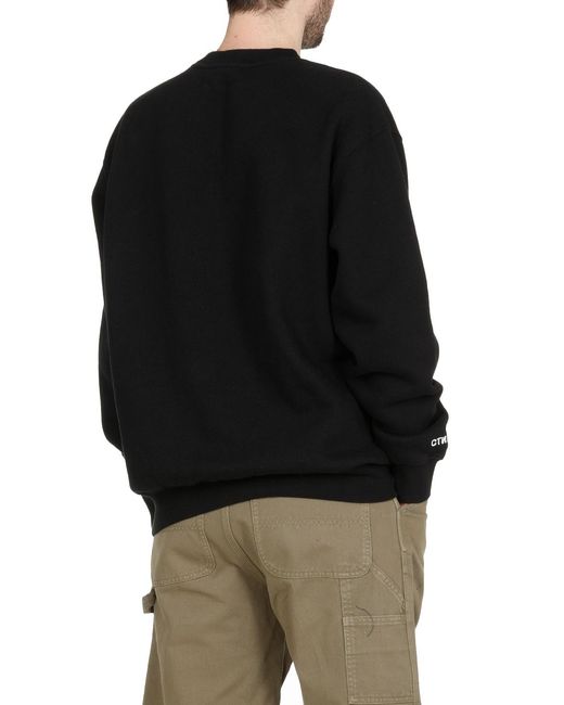 Heron Preston Black Printed Sweater for men