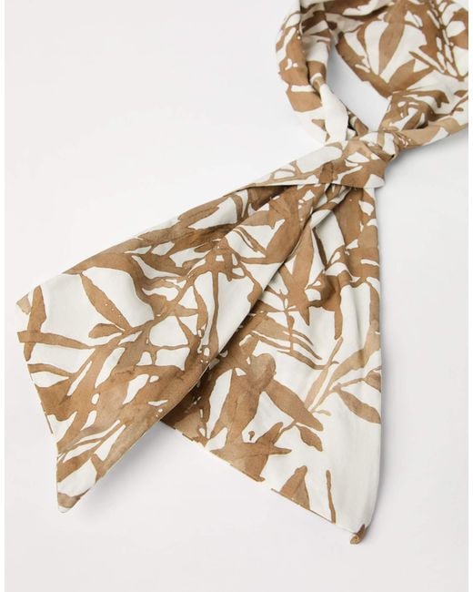 Brunello Cucinelli Metallic Botanical-Print Head Band