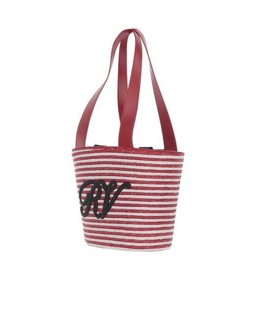 Roger Vivier Red Small Shopping Bag