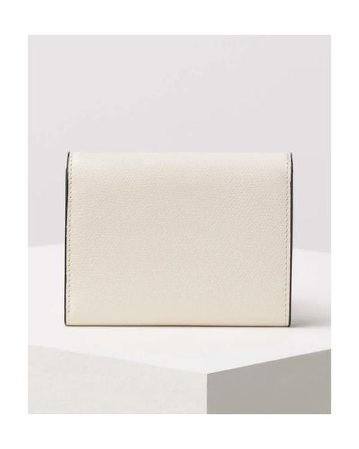 Valextra White Iside Fold Wallet