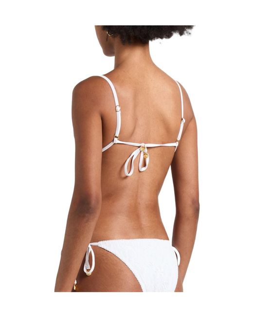 Farm Rio White Solid Colour Bikinis