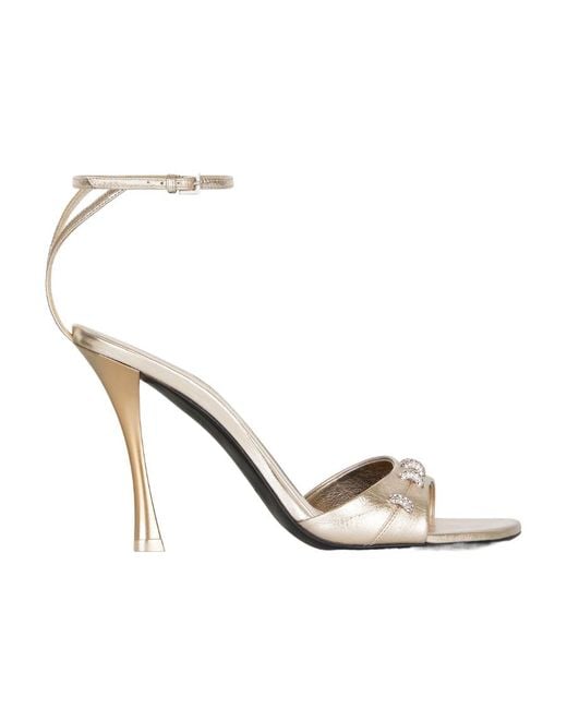 Givenchy White Stitch Sandals