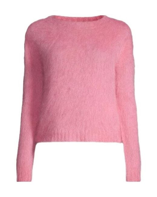 Max Mara Pink Long-Sleeved Knitted Shirt