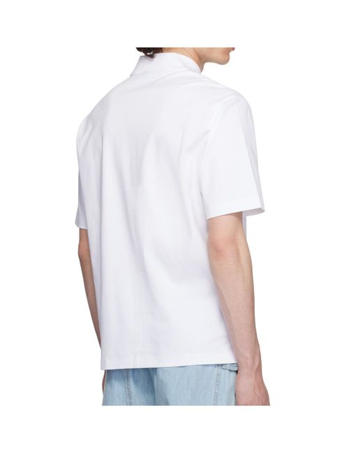 Mackage White Short Sleeve Polo Shirt for men