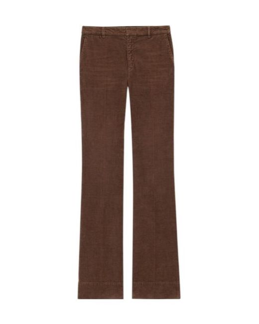 Saint Laurent Brown Bootcut Pants
