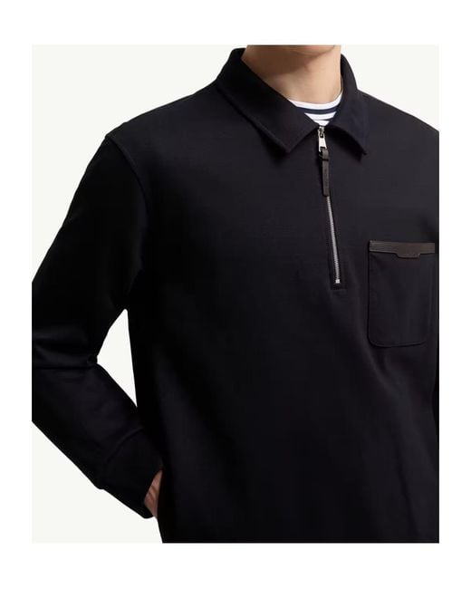 Moncler Blue Zip-Throughs for men